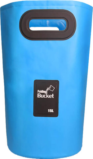 Bøtte sammenleggbar 15L- blå