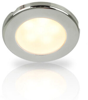 EuroLED 75 12V Rustfri stål ring varm hvit