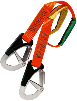 Sikkerhetsline, 2 kroker, 1 m - Baltic