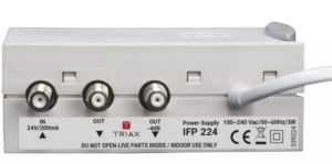 Filter/splitter, 2 utganger, 12/220V - Triax