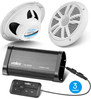 Marine Bluetooth KIT m/høyttalere - Velex