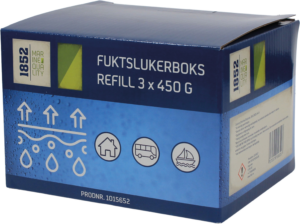 Fuktsluker/Dehumidifier refill 1852, 3x450g