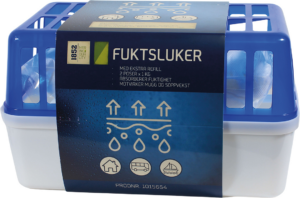 Fuktslukerboks 1kg m/ekstra refill (2x1kg)