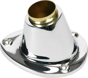 Flaggholder, forkrommet m/kile, 23/25 mm