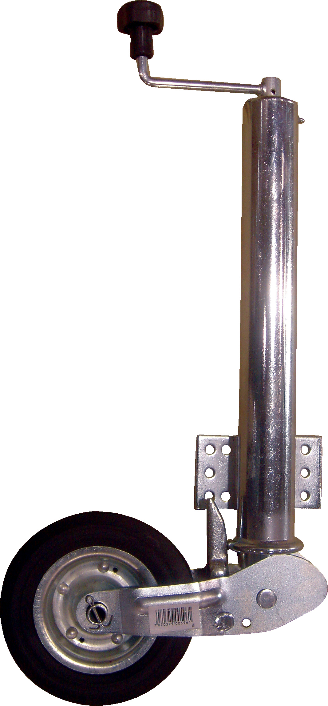 Nesehjul m/fast brakett 60 mm, 500 kg