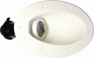 Bauglys, Halogen 12V, hvit - Hella