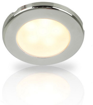 EuroLED 75 12V Rustfri stål ring varm hvit