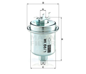 Drivstoffilter Mann wk 68/1
