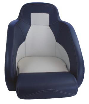 Båtstol H 54 flip-up, mørkeblå/lysegrå
