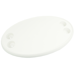 Bordplate, oval med 4 flaskeholdere